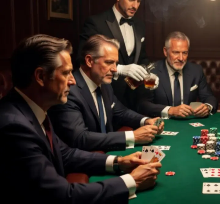 Stół pokerowy podczas wieczoru kasynowego Gy-plast Paweł Boniowski