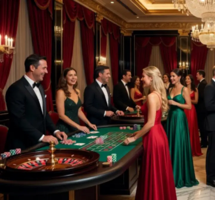 Stylowy wieczór kasynowy w klimacie Las Vegas